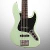 Custom Fender Deluxe Active Jazz V Electric Bass, 5-String (with Gig Bag), Surf Pearl