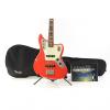 Custom 2007 Fender Jaguar Electric Bass Guitar - Hot Rod Red w/Fender Gig Bag- Active #1 small image