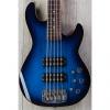 Custom G&amp;L USA L-2500 5 String Electric Bass, Blueburst, Rosewood, Wood Binding