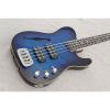 Custom G&amp;L USA ASAT Bass Semi Hollow Blue Burst