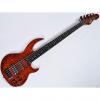 Custom ESP LTD BB-1005FL QM Fretless Bunny Brunel Electric Bass in Burnt #1 small image