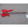 Custom Ibanez GRS200 trans red 4 string bass guitar P and J pickup config