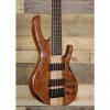 Custom Lea Custom 5 String Electric Bass Guitar Bubinga Top w/ Case