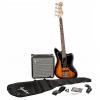 Custom Squier Affinity Jaguar Bass SS Pack with Fender Rumble 15W Amp - Sunburst #1 small image