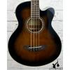 Custom Ibanez AEB10E Acoustic-Electric Bass Dark Violin Sunburst #1 small image