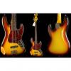 Custom Nash JB-63 3 Tone Sunburst Jazz Bass Guitar - Medium Aging #1 small image