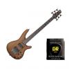 Custom Ibanez SRC6 30&quot;&quot; Scale, 6-String - Walnut Flat w/2 Sets DR Strings BKB630 #1 small image