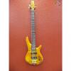 Custom Ibanez SR805, 5 String Bass, Amber Finish, Active Electronics
