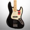 Custom Fender American Pro Jazz Electric Bass, Maple Fingerboard (with Case), Black