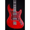 Custom Hofner HCT Galaxie Short Scale Bass Guitar in Red