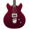 Custom Guild Starfire Bass CHR Semi-Hollow Electric Bass Guitar, Cherry Red, with TKL Hard Case