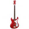 Custom Aria Diamond 4-string Electric Bass in Candy Apple Red/Black/Pearl White