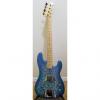 Custom Fender Precision/Telecaster Bass Blue Floral #1 small image