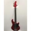 Custom Fernandes Atlas 5 Deluxe Bass Guitar - Candy Apple Red
