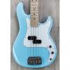 Custom G&amp;L USA LB-100 Electric Bass, Himalayan Blue, Maple, 1 5/8&quot; Nut, 12&quot; Radius, Satin Neck Finish #1 small image