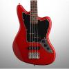 Custom Squier Vintage Modified Jaguar Special SS Electric Bass, Candy Apple Red