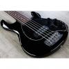 Custom Ernie Ball Music Man StingRay 5-String H Neck Through Electric Bass Guitar Black
