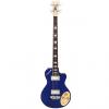 Custom Italia  Maranello Bass 4-String Bass Guitar Blue w/ Italia Deluxe Gig Bag