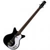 Custom Danelectro 59DC Long Scale Electric Bass - Black #1 small image
