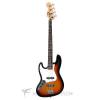 Custom Fender Standard Jazz Left-Handed Rosewood Fingerboard Electric Guitar Brown Sunburst - 146220532