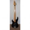 Custom Aria fretless 4-string bass, left handed,  2000, Black #1 small image