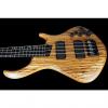 Custom Warrior Signature 4-String Bass Flamed Zebra Top ~ Natural ~ Comes with Warrior Warranty