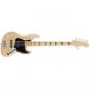 Custom Fender American Elite Jazz 5-String Bass Guitar Maple Fingerboard Natural + Case