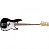 Custom Fender American Standard Precision 4-String Electric Bass Guitar Black + Case