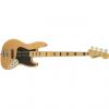 Custom Squier by Fender Vintage Modified Jazz Electric Bass Guitar 70s Maple Fingerboard Natural