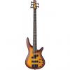 Custom Ibanez SR655 SR Series 5-String Bass Guitar - Brown Burst Flat