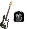 Custom Bass Pack - Black Kay Electric Bass Guitar Medium Scale w/Honey Tone Mini Amp