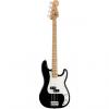 Custom Fender Standard Precision 4-String Bass Guitar Rosewood Fingerboard Black #1 small image