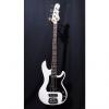 Custom G&amp;L Tribute SB2 Electric Bass in Gloss White &amp; Gig Bag #1005