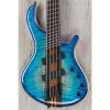 Custom Mayones Patriot VF 5-String Bass, Multi-Scale, Jeans Black 2-Tone Blue Burst, B-Stock