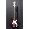 Custom G&amp;L Tribute SB2 Electric Bass in Bordeaux Red Metallic &amp; Gig Bag #8279