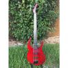 Custom Parker Fly Bass 5 String 2003 Red &quot;Time Machine&quot; Instrument #1 small image