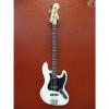 Custom Fender Deluxe Active Jazz Bass, Olympic White, Gig Bag Included