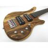 Custom Kona 5 String Bass Zebra Wood - Model: KWB5Z