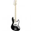 Custom Fender American Standard Jazz Bass Black Electric Bass w/ Case #1 small image