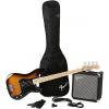 Custom Squier Precision Bass Pack with Rumble 15 Amplifier - Brown Sunburst