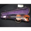 Custom Antique Signed Joh. Bapt. Schweitzer Full Size 4/4 Violin, Bow &amp; Case Ready to Play 1 Piece Back # 4