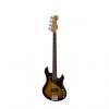 Custom Squier (Fender) Deluxe Dimension Bass IV 3-Tone Sunburst 4-String Electric Bass #1 small image