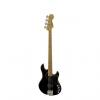 Custom Squier Deluxe Dimension Bass IV [DISPLAY] Black 4-String Electric Bass