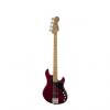 Custom Squier (Fender) Deluxe Dimension Bass IV [DISPLAY MODEL] Crimson Red Transparent 4-String Electric B