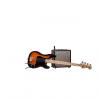 Custom Squier (Fender) Stop Dreaming, Start Playing Set Affinity Series Brown Sunburst Precision Bass with