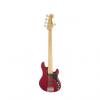 Custom Squier (Fender) Deluxe Dimension Bass V [DISPLAY MODEL] Crimson Red Transparent 5-String Electric Ba