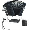 Custom Hohner Compadre Accordion FBbE FA with Gig Bag &amp; Audio-Technica Wireless System