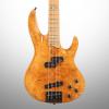 Custom ESP LTD RB1004 Electric Bass, Burl Maple Honey Natural