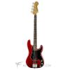 Custom Fender Squier Vintage Modified Precision PJ Rosewood Electric Bass Candy Apple Red - 0306800509