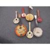 Custom Ukuelels Batch of 7 assorted vitage ukulele wall hanger projects 1920-60's